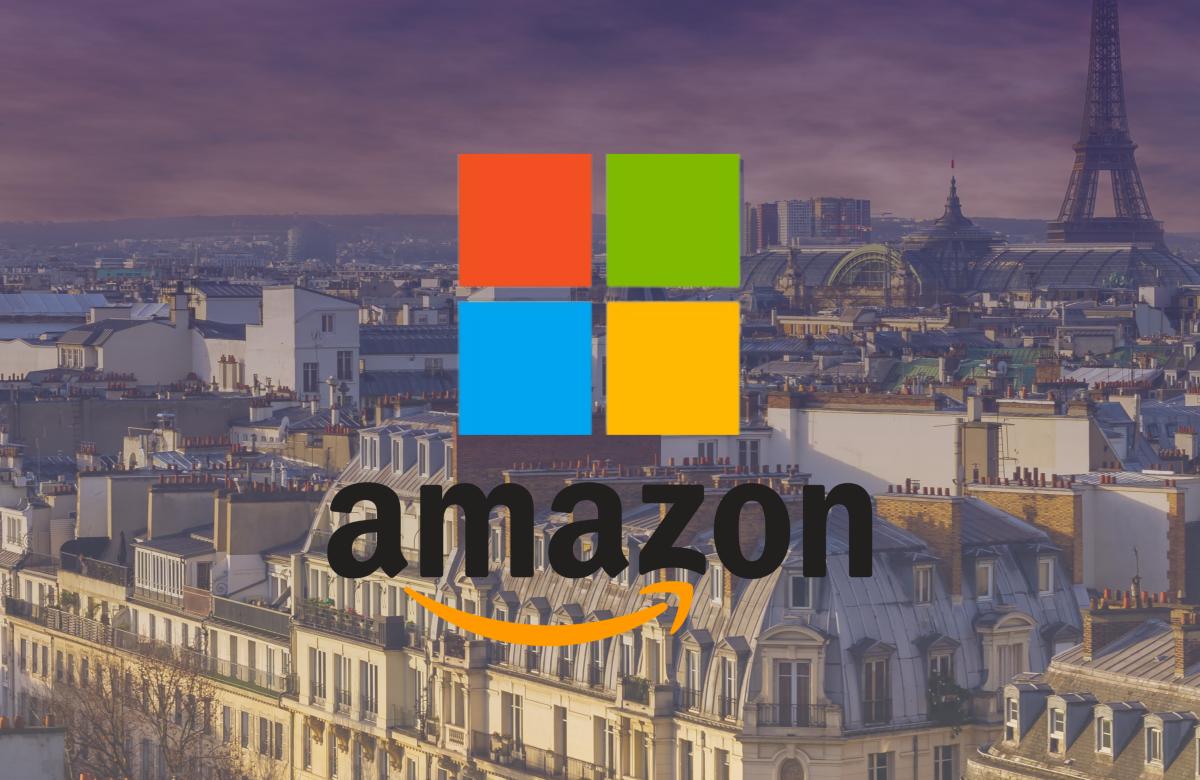 Microsoft y Amazon invierten billones de dólares en Francia